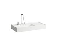 Laufen Vanity Washbasin Kartell by Laufen with two tap holes 90x46x120cm White