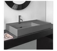 Laufen Vanity Washbasin Kartell by Laufen without tap hole 90x46x120cm Matt Grey