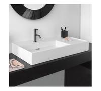 Laufen Vanity Washbasin Kartell by Laufen without tap hole 90x46x120cm White Matt