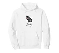 Laufey Black Cat Pullover Hoodie