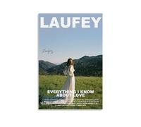 Laufey Poster: Everything I Know About Love - Music Album Cover Signature Decorative Painting Canvas Wall Art Picture Print - Modern Family Bedroom Decor - 20x30inch (50x75cm)