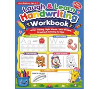 Laugh & Learn Handwriting Workbook: Letter tracing, sight words, joke writing, drawing & coloring for kids.