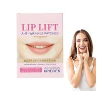 Laugh Lines Patches, 6 Pieces Overnight Smoothing Face Set, Silicone Breathable Firming Pads, Reusable Anti-Tape for Women Nighttime Use, Home Skin Care Routines, 2.83 inches