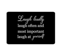 Laugh Loudly Laugh Often Metal Sign 12x18 Inch Country Business Coffee Bar Porch Wall Decorations Aluminum Tin Signs Wall Art Plaques for Bedroom