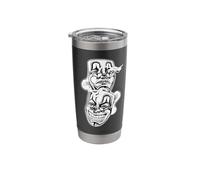 Laugh Now Cry Later Chicano Tattoo Flash Stainless Steel Insulated Tumbler
