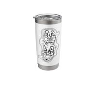 Laugh Now Cry Later Chicano Tattoo Flash Stainless Steel Insulated Tumbler