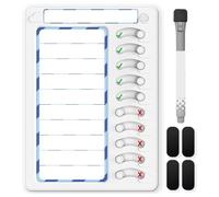 LAUGHERER Erasable Chore Chart for Kids for Kids to Do List Routine Task Planning Board with Magnetic Stickers Refrigerator Magnet Durable Easy Install Easy to Use