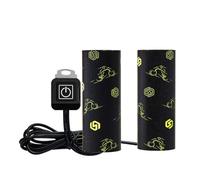 LAUGHERER Motorcycle Heating Handle Grip 12V 3-Gear Waterproof Thermal Handlebar Heater Warmer Replacement Accessories for Electric Scooter E-Bike
