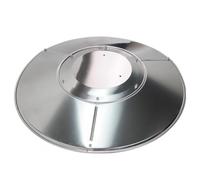 LAUGHERER Patio Heater Reflector Shield, Propane Outdoor Heaters Replacement Part - Top Dome, 3-Hole Mount, 33 Inch Dia Round