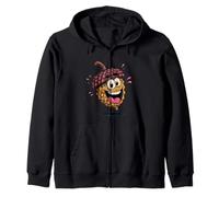 Laughing Acorn Oak Tree Costume Zip Hoodie