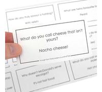 Laughing at Food Jokes | Sheet of 12 | Make & Fill Your Own Crackers
