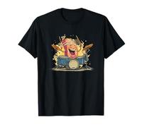 Laughing Beef with Drums for Rock and Meat Lovers T-Shirt