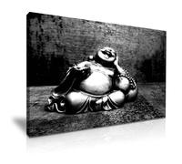 Laughing Buddha Canvas 76 cm x 50 cm - Lucky Charm - Zen and Feng Shui For Home Office Decoration