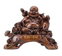 Laughing Buddha Statue for Good Luck Wealth And Happiness, Feng Shui Buddha Figurines Sculptures God of Wealth Home Decoration,A