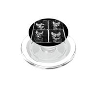 Laughing Cat Face Photo Booth Funny PopSockets PopGrip for MagSafe