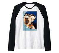 Laughing Demoness (1831-1832) by Katsushika Hokusai Raglan Baseball Tee