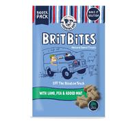 Laughing Dog - Brit Bites - Wheat Free Naturally Oven Baked Dog Treats with Lamb, Pea & Added Mint - 175g