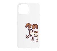 Laughing Dog Puppy Hiking Comic for Men Women Children Case for iPhone 15