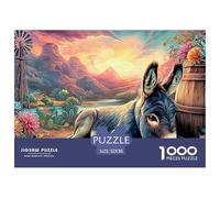Laughing Donkeys 1000 Puzzles Adults Puzzle Adults Puzzle Gifts Birthday Difficult Impossible Challenging & Brainteasing 52x38cm/1000pcs