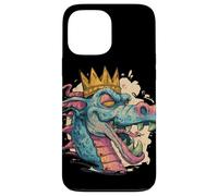 Laughing Dragon Face with Crown Case for iPhone 13 Pro Max