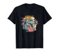 Laughing Dragon Face with Crown T-Shirt