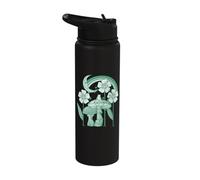 Laughing Flowers Crescent Moon Toadstool Frog and Rainbow Stainless Steel Insulated Water Bottle