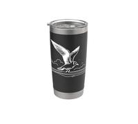 Laughing Gull Line Art Birdwatcher Stainless Steel Insulated Tumbler