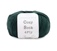 Laughing Hens Cozy Sock - 4Ply Merino Wool & Nylon Yarn for Durable, Colourful Hand-Knitted Socks - 007 Juniper