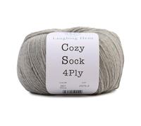 Laughing Hens Cozy Sock - 4Ply Merino Wool & Nylon Yarn for Durable, Colourful Hand-Knitted Socks - 051 Natural