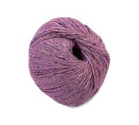 Laughing Hens Heatherstone Tweed DK Yarn | Heritage Tweed for Fair Isle & Classic Knits - 20 Foxglove