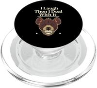 Laughing Hyena Spotted Hyena Hyena Lover Dark Humor PopSockets PopGrip for MagSafe