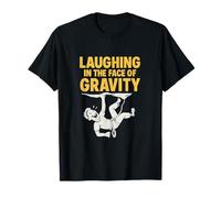 Laughing in the Face of Gravity Climber Art T-Shirt