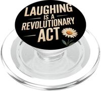 Laughing is a Revolutionary Act PopSockets PopGrip for MagSafe