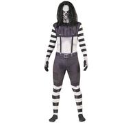 Laughing Jack Morphsuit Wig Halloween Fancy Dress Costume Evil Clown Creepypasta