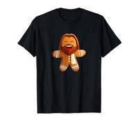 Laughing Lord Jesus as Gingerbread Man Costume T-Shirt