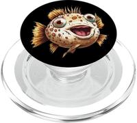 Laughing Puffer Fish PopSockets PopGrip for MagSafe