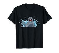 Laughing Seal Splash Funny Cute Ocean Animal T-Shirt