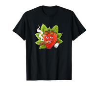 Laughing Strawberry with Cigar for Man and Woman T-Shirt