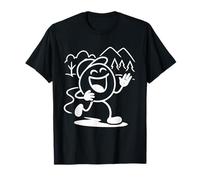 Laughter Cartoon Figure - Funny Stick Figure Style T-Shirt
