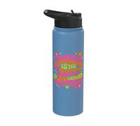Laughter is The Best Medicine Retro World Laughter Day Stainless Steel Insulated Water Bottle