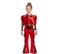 laughZuaia Kids Girls Jacket + Vest + Pant Clothing Set Mal Cosplay Costumes Party Dress up Role Play Outfits Fantasia Gift (11-12 Years, Style 3)