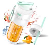 LAUHUW Portable Blender For Smoothies,500ML Juicer Blender,10 Blades & 25000rpm for Smoothie/Baby Food/Shakes,2400mAh USB Rechargeable Battery,Suitable for Travel/Exercise/Office