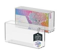 Laumffon Prismatic Evolutions SPC Box Acrylic Display Case with Stackable Magnetic Lid - 5 + 5mm Thick Acrylic with Strong Magnets - Compatible with Prismatic Evolutions Super-Premium Collection Box