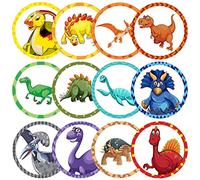 Laumoi 120 Pcs Toilet Targets for Boys Training Flushable Dinosaur Targets Potty Pee Toilet Target Stickers Dinosaur Potty Training Seat for Boys Use