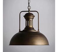 LAUMZX Industrial Farmhouse Pendant Light Fixture, Vintage Black Metal Dome Shade Hanging Ceiling Lamp, Rustic Loft Style Chandelier for Kitchen Island Dining Room Bar Cafe Warehouse