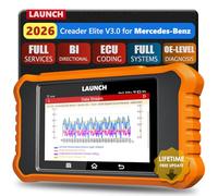 LAUNCH Creader Elite V3.0 OBD2 Diagnostic Scanner Fit for Mercedes-Benz, for Sprinter, for Maybach Full Systems, All Resets, ECU Coding, Bi-Directional OBDII Code Reader Lifetime Update