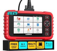 LAUNCH CRP123X V2.0 OBD2 Scanner 2025 Version, ABS SRS Engine Transmission Car DiagnosticTool, 7 Service Functions, Battery Test, Lifetime Free Update