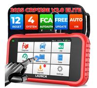 LAUNCH CRP129E V2.0 2025 OBD2 Scanner FCA AutoAuth 12 Reset Oil/EPB/SAS/TPMS/BMS/Injector Coding ABS Bleed ABS SRS Transmission Engine Code