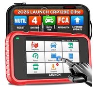 LAUNCH CRP129E V2.0 OBD2 Scanner, 4 System ENGINE/ABS/AT Car Diagnostic Tool, 12 Reset Service, TPMS/Oil/EPB/DPF/BMS/Throttle Reset, Injector Coding,Lifetime Update,Auto Vin OBD2 Code Reader