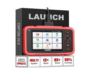 LAUNCH CRP129i V2.0 Elite OBD2 Diagonostic Tool, OBD2 Scanner with 4 System ABS/SRS/TCM/Engine&12 Reset ABS/TPMS/Oil/EPB/SAS/BMS/AF/Injector/Throttle/Brake reset, DPF Regeneration